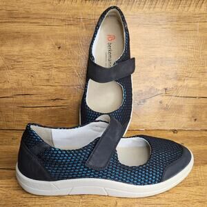Berkemann Mary Jane Black Mesh Comfort Walking Shoes Sneakers sz 10.5 US